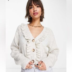 Mango cream cardigan- NWT